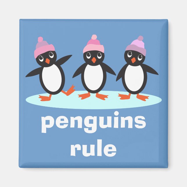 Penguins Rule Magnet (Framsidan)