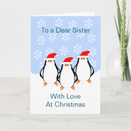 Penguins sister-julkort - Helgdag Helgkort