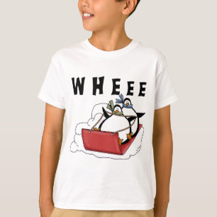 Penguins Sledding Tshirts och presenter