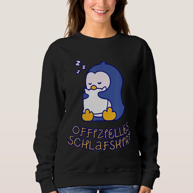 Penguins Sleeping Shirt Pajama Nightgown Dreaming T (Framsida)