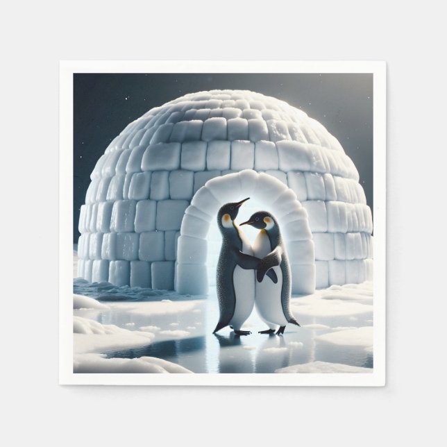 Penguins Slow Dancing by Igloo Pappersservett (Framsidan)