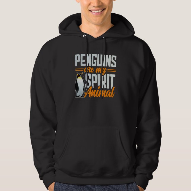 Penguins Spirit Penguin Hoodie (Framsida)