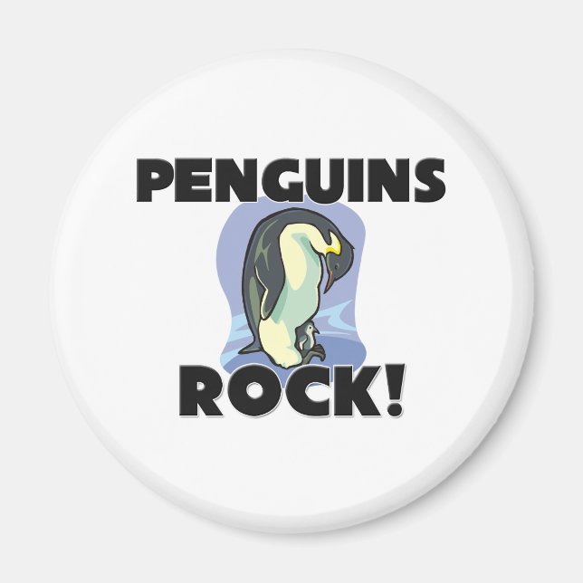 Penguins Sten Magnet (Framsidan)