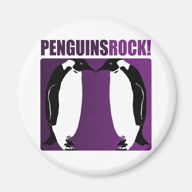 Penguins Sten! Magnet (Framsidan)
