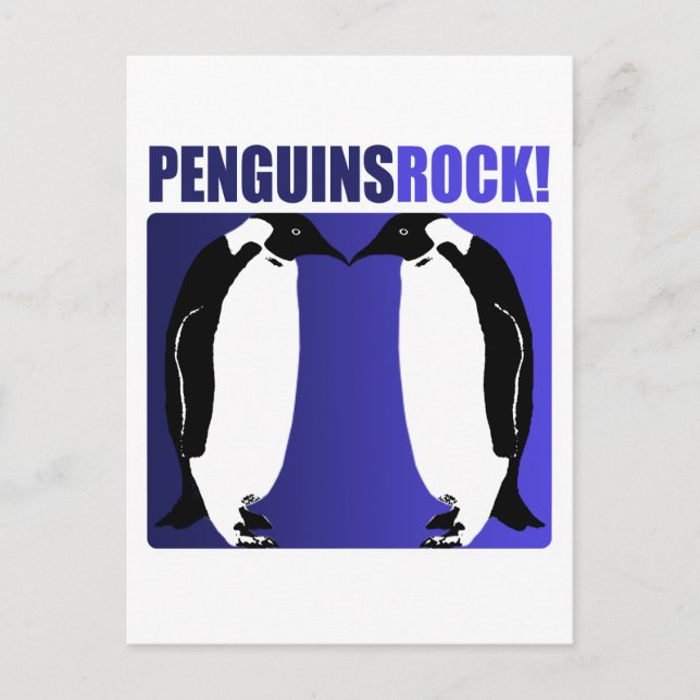 Penguins Sten! Vykort (Framsida)