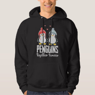 Penguins tillsammans för Cute Penguin par med Hoodie