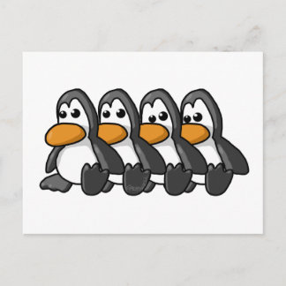 Penguins Vykort