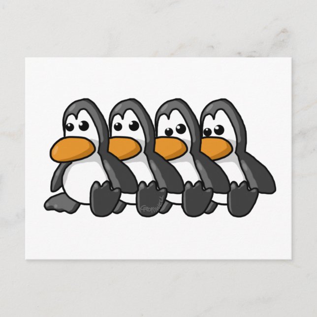 Penguins Vykort (Framsida)