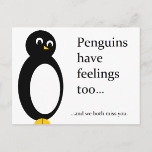 Penguins Vykort