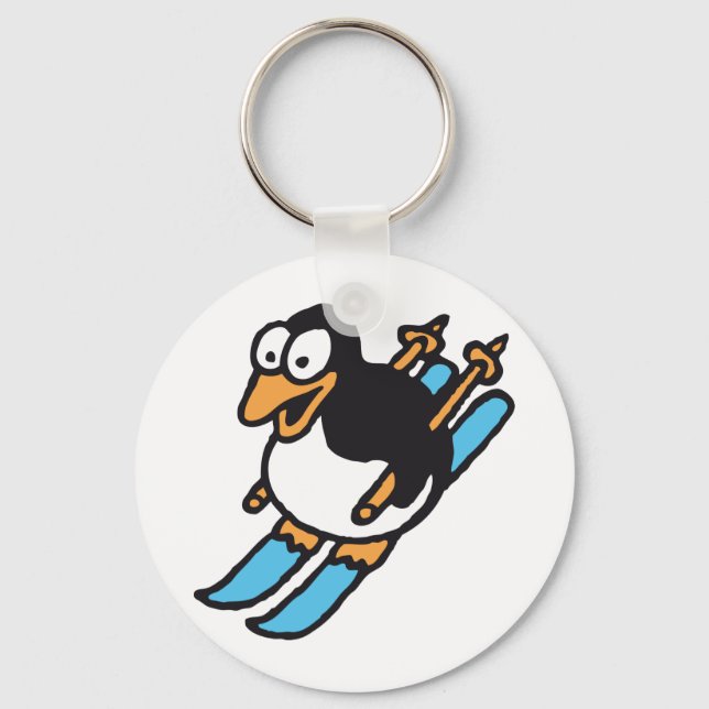 penguinskidåkning nyckelring (Framsida)