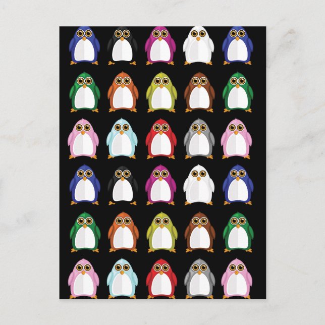 Penguinsort (2) vykort (Framsida)