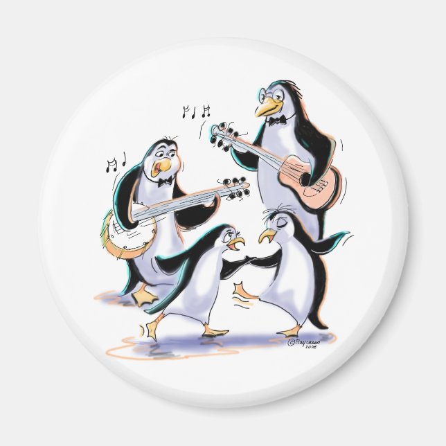 pEnGuInSWiNgInG Magnet (Framsidan)