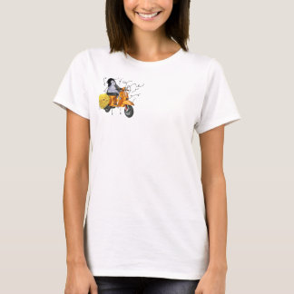 PenguinVespaFlowerLines T Shirt