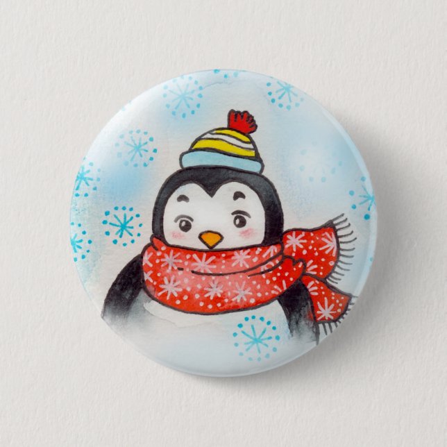 Pengu's Hälsning Knapp (Framsida)