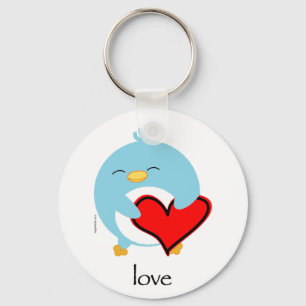 Pengy pingvinkärleken Keychain Nyckelring