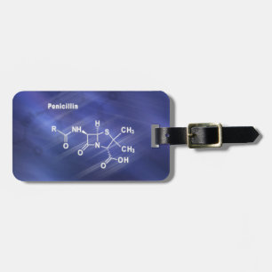 Penicillin, antibiotikum, strukturell kemikalie bagagebricka