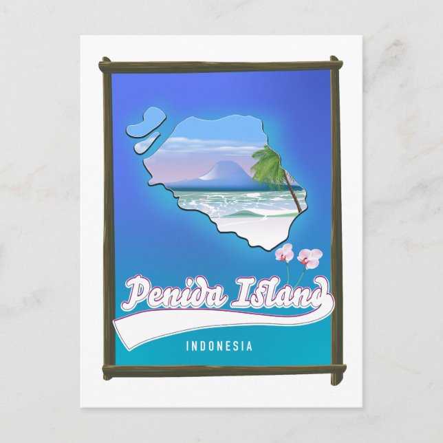 Penida Island Indonesia Helg Vykort (Framsida)