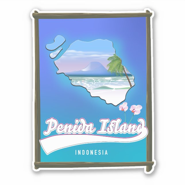Penida Island Indonesien Klistermärken (Framsida)