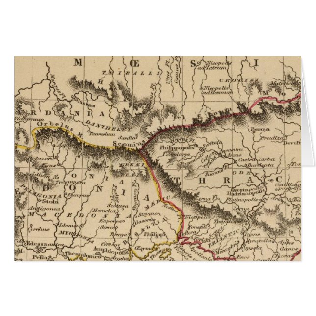 Peninsula 5 på Balkan Hälsningskort (Framsidan Horizontal)