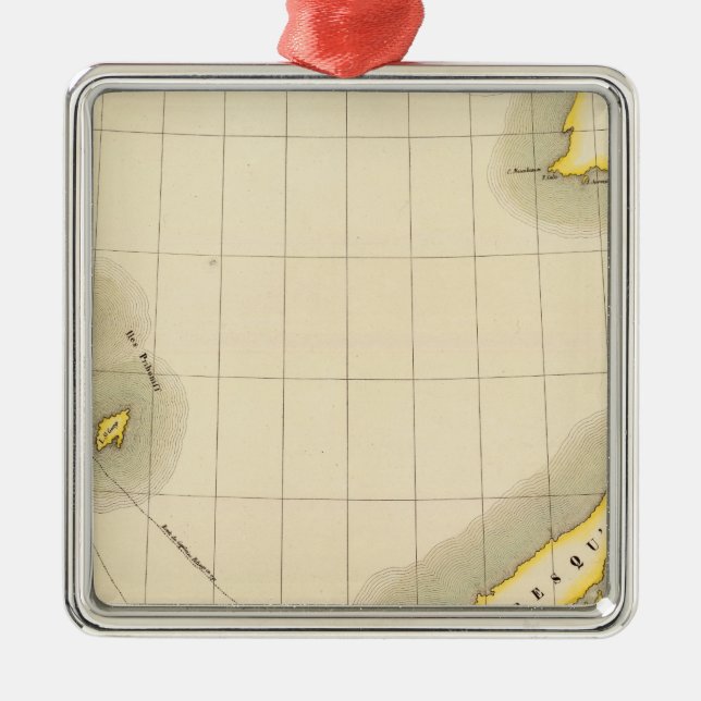 Peninsula av Alaska Julgransprydnad Metall (Framsidan)