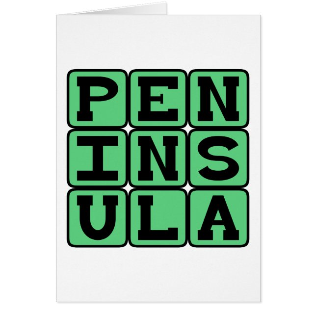 Peninsula, Bay Area Region Hälsningskort (Framsidan)