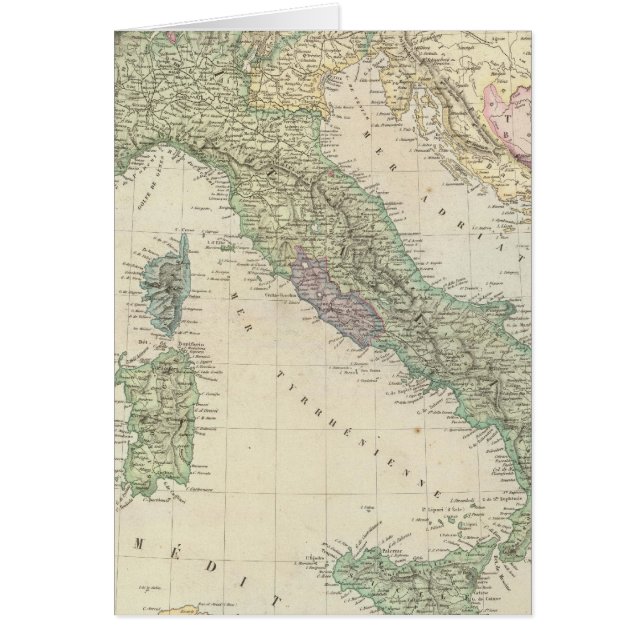 Peninsula, Italien, Slovenien Hälsningskort (Framsidan)