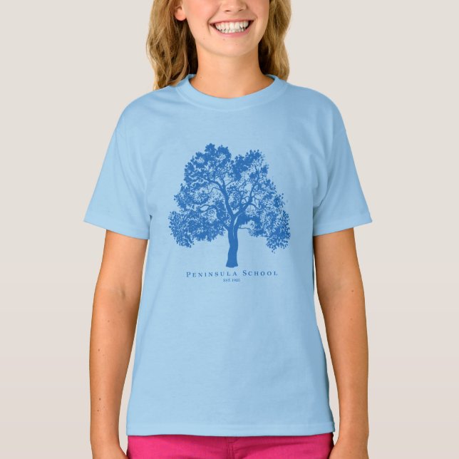 Peninsula Kids Kortärmad Blue T Shirt (Framsida)