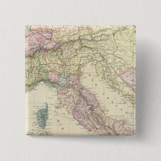 Peninsula på Balkan, Italien, Slovenien 2 Knapp (Framsida)