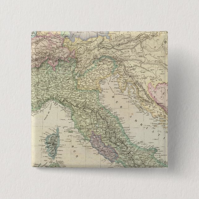 Peninsula på Balkan, Italien, Slovenien Knapp (Framsida)