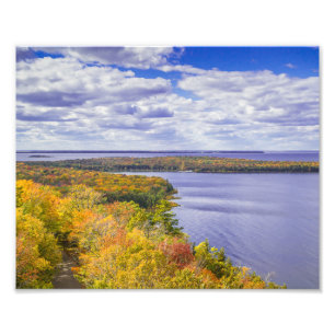 Peninsula State Park Torn, WI - View in Fall Fototryck