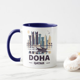 Peninsulan Doha Qatar Arabia Mugg