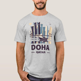 Peninsulan Doha Qatar Arabia T Shirt