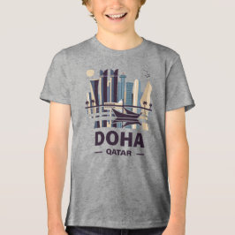 Peninsulan Doha Qatar Arabia T Shirt