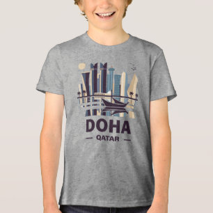 Peninsulan Doha Qatar Arabia T Shirt