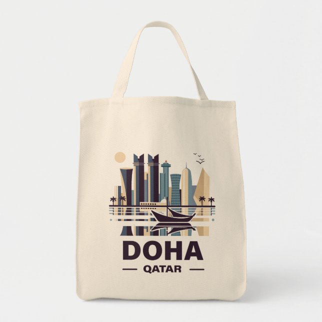 Peninsulan Doha Qatar Arabia Tygkasse (Framsidan)