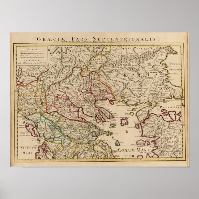Peninsulan på Balkan, Grekland, Makedonien 3 Poster (Framsidan)