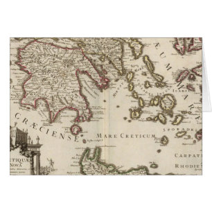 Peninsulan på Balkan, Grekland, Turkiet Hälsningskort