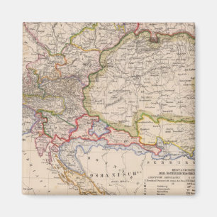 Peninsulan på Balkan, Österrike, Ungern Magnet
