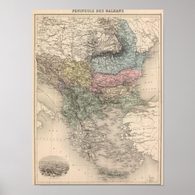 Peninsulan på Balkan Poster (Framsidan)
