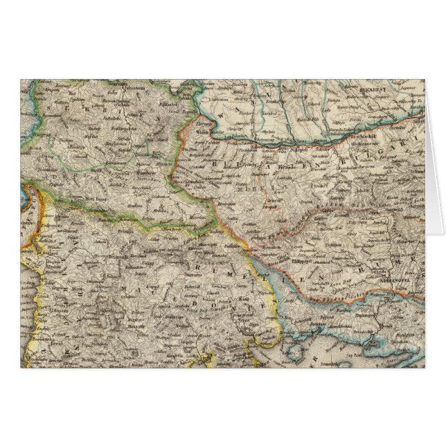 Peninsulan på Balkan, Turkiet 2 Hälsningskort (Framsidan Horizontal)