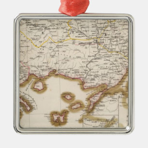 Peninsulan på Balkan, Turkiet, Bulgarien Julgransprydnad Metall
