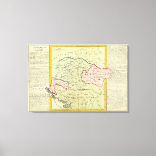 Peninsulan på Balkan, Ungern, Rumänien Canvastryck