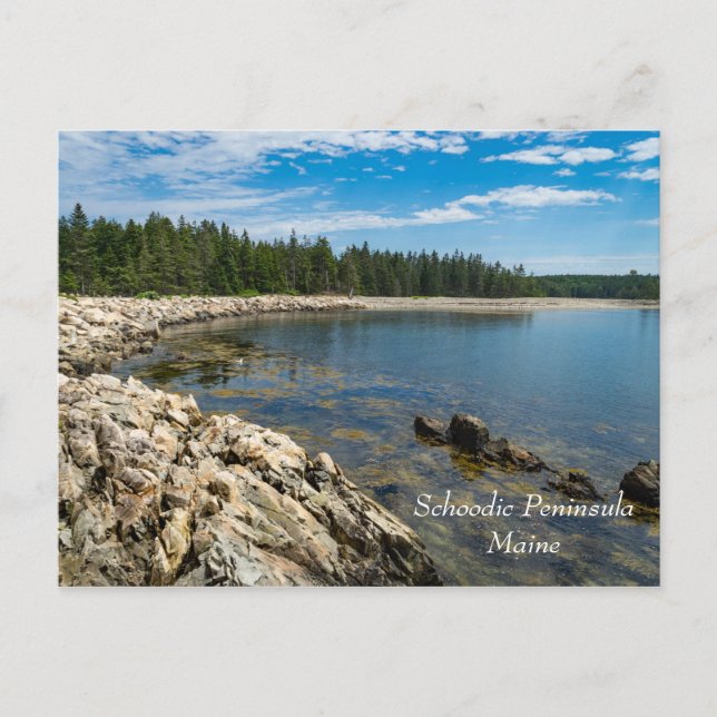 Peninsulan Schoodic i Maine Vykort (Framsida)