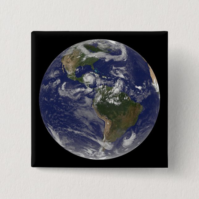 Peninsulan Yucatan för orkanen Dean Approaches Knapp (Framsida)