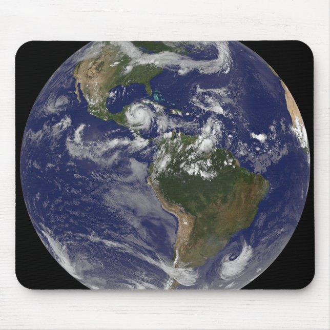 Peninsulan Yucatan för orkanen Dean Approaches Musmatta (Framsidan)