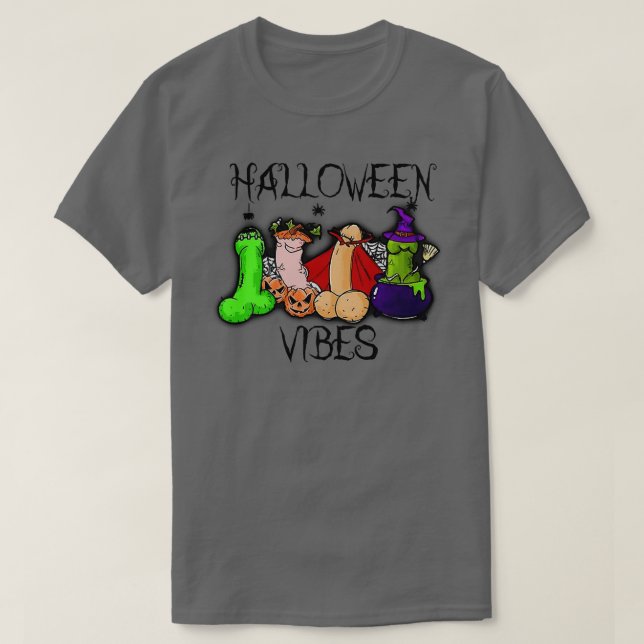 Penit halloween vibes t shirt (Design framsida)