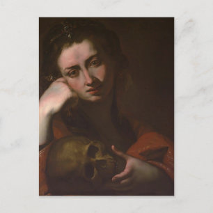 Penitent Magdalen (Vanitas) av Jusepe Ribera Vykort