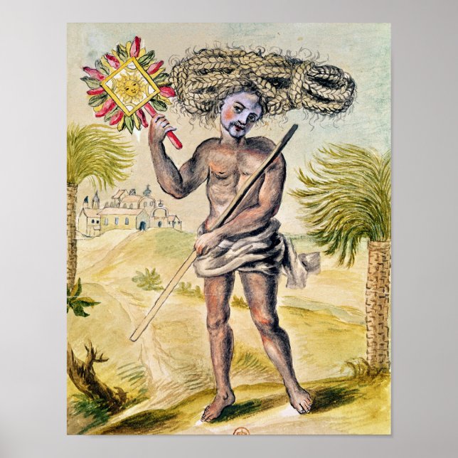 Penitent man i Indien Poster (Framsidan)