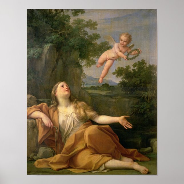 Penitent Mary Magdalene, 1700-05 Poster (Framsidan)