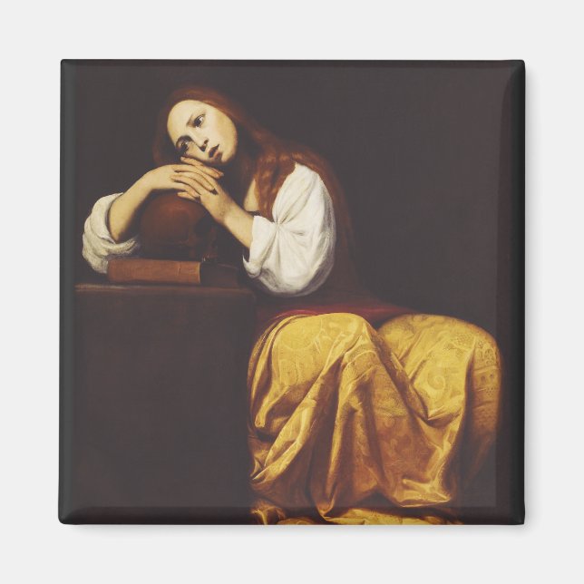 Penitent Mary Magdalene av Giacomo Galli Magnet (Framsidan)